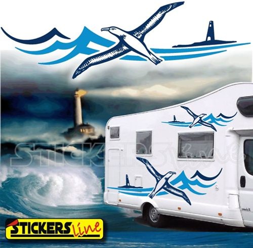 Autocollants camping car - autocollants, de